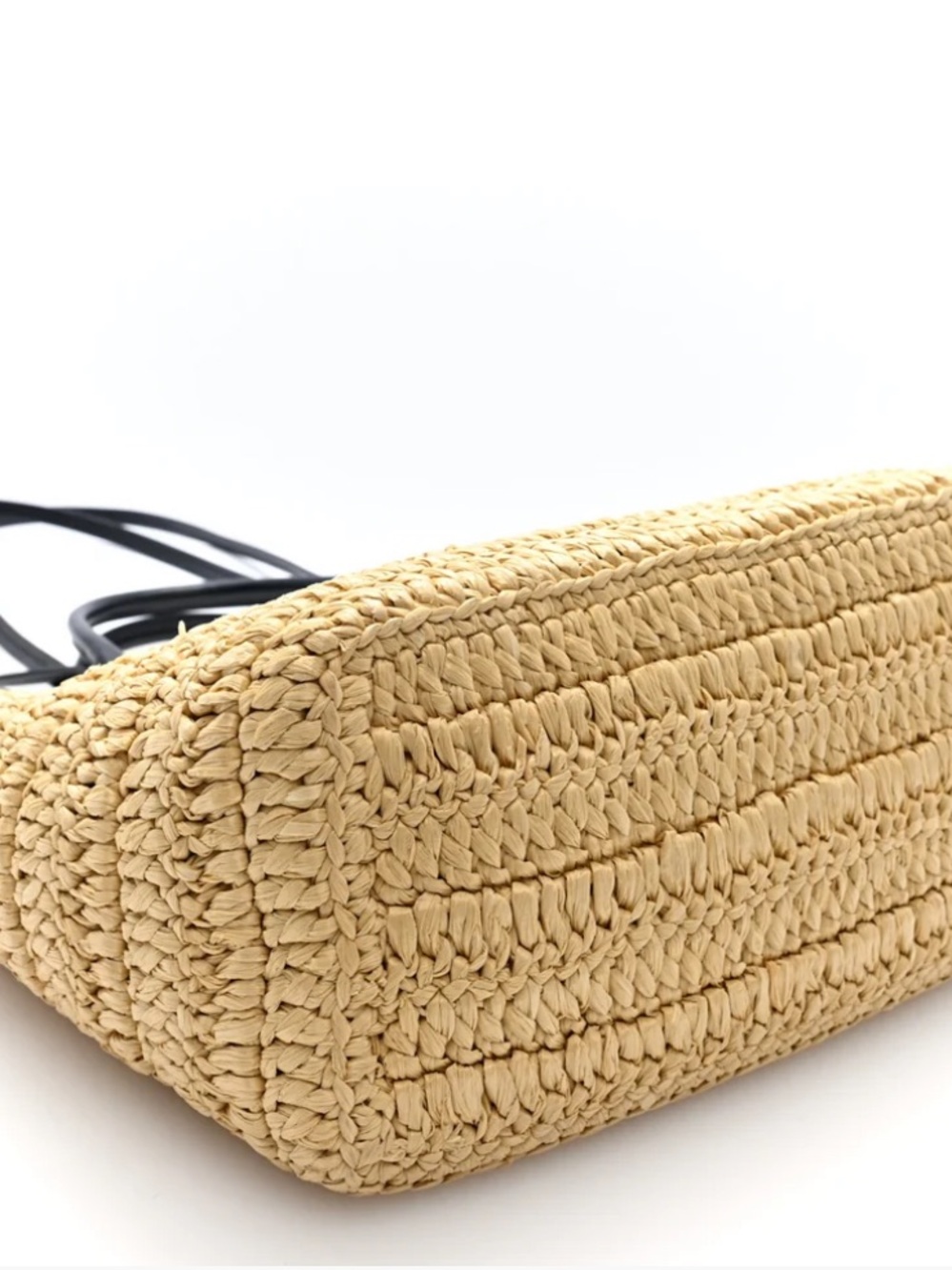 Prada Medium Crochet and Leather Tote bag - Picture 3 of 10
